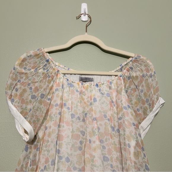 Elena Baldi- Silk- Made in Italy,  floral delicate baby doll, fairy core - Picture 7 of 10